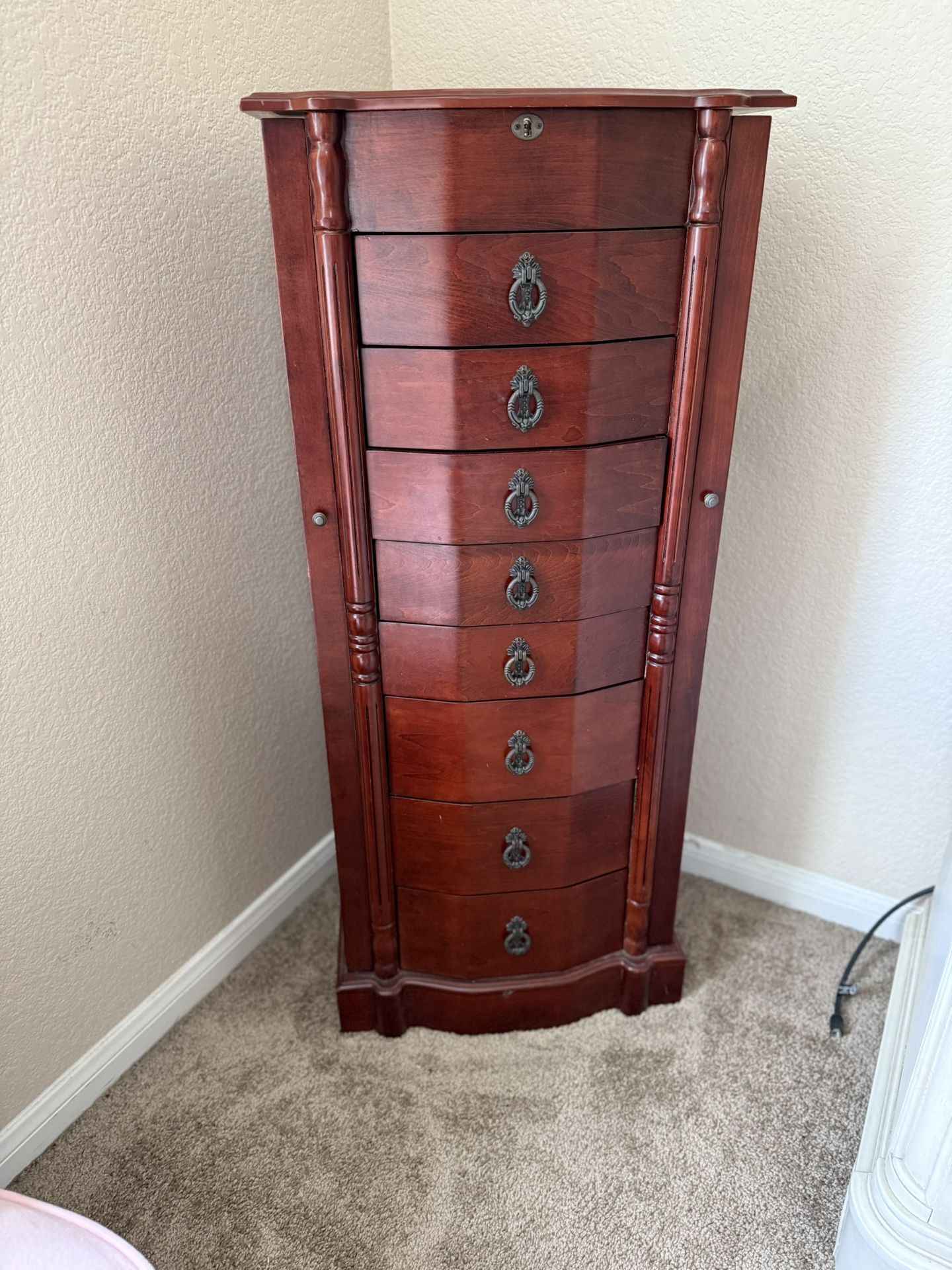 Wood Jewelry Armoire