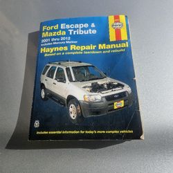 Haynes Manual Ford Escape, Mazda Tribute, Mercury Mariner