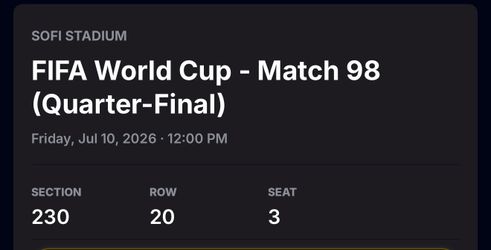 World Cup quarter finals !