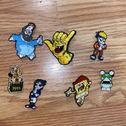 Anime pins - SpongeBob, Naruto, Disney