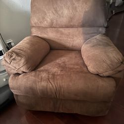 Rocking Brown Sofa Chair 