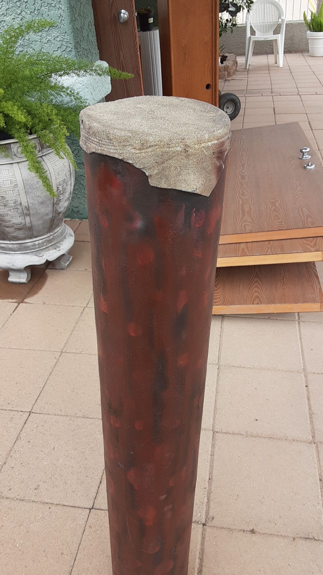 Hand-made finger drum