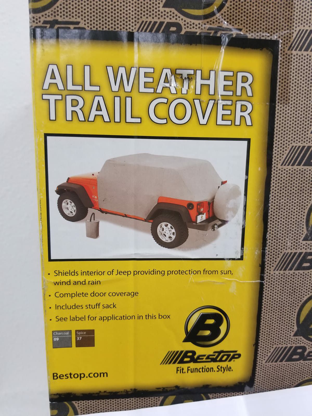 All Weather Trail Cover for Jeep Wrangler 2-DR 07 - Current, Part# 81040-09, Brand New!