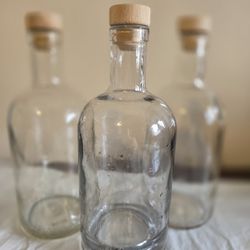 Bottles 3 Piece 9.5 Inch New Great For Kitchen Or Crafts