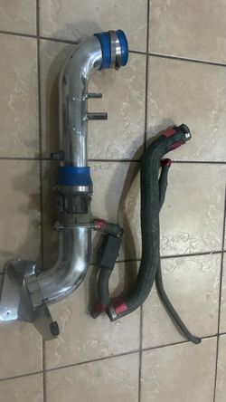 Polished Aluminum Intercooler Pipe with Boost Sensor