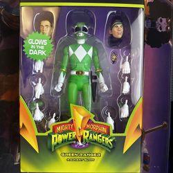 Mighty Morphin Power Rangers Ultimates Super7 Green Ranger Glow