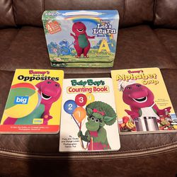 Vintage 90’s Barney Let’s Learn Book Set