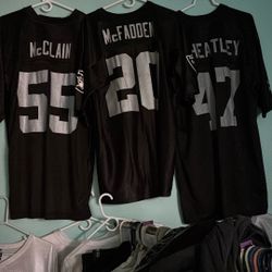 Raider Jerseys Large And Ex Large Each 75 Dollars Each Nice Condition 