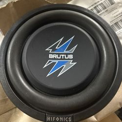4 Total 8” Hifonics Brutus Shallow Subwoofers Buying All 4
