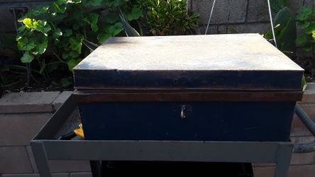Vintage metal chest