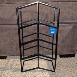 pier 1 black wine rack 18” x 9”
