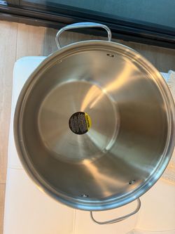 Large Stainless Steel Pan with Lid