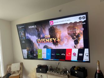 LG 75" 4K Ultra HD Smart TV + Adjustable Heavy-Duty Tabletop Stand – Perfect Condition