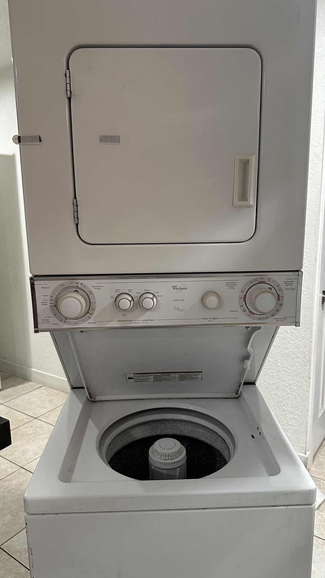 Whirlpool Heavy Duty Thin Twin Combo Washer for Sale in Phoenix, AZ ...