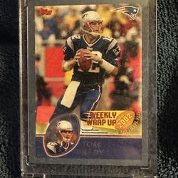 2002 Tom Brady Weekly Wrap Up.  Topps.