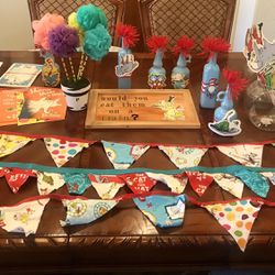 Dr Seuss Birthday/baby shower Party Decorations 
