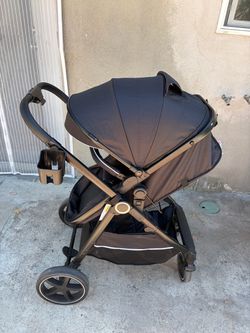 Black Baby Stroller with Canopy