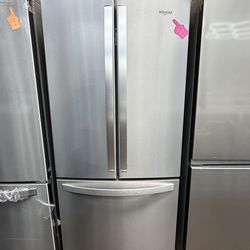 Brand new Whirlpool 19.7 cu. ft. French Door Refrigerator in Fingerprint Resistant Stainless Steel