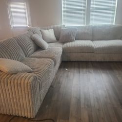 Sectional, Oversized chaise,Ottoman