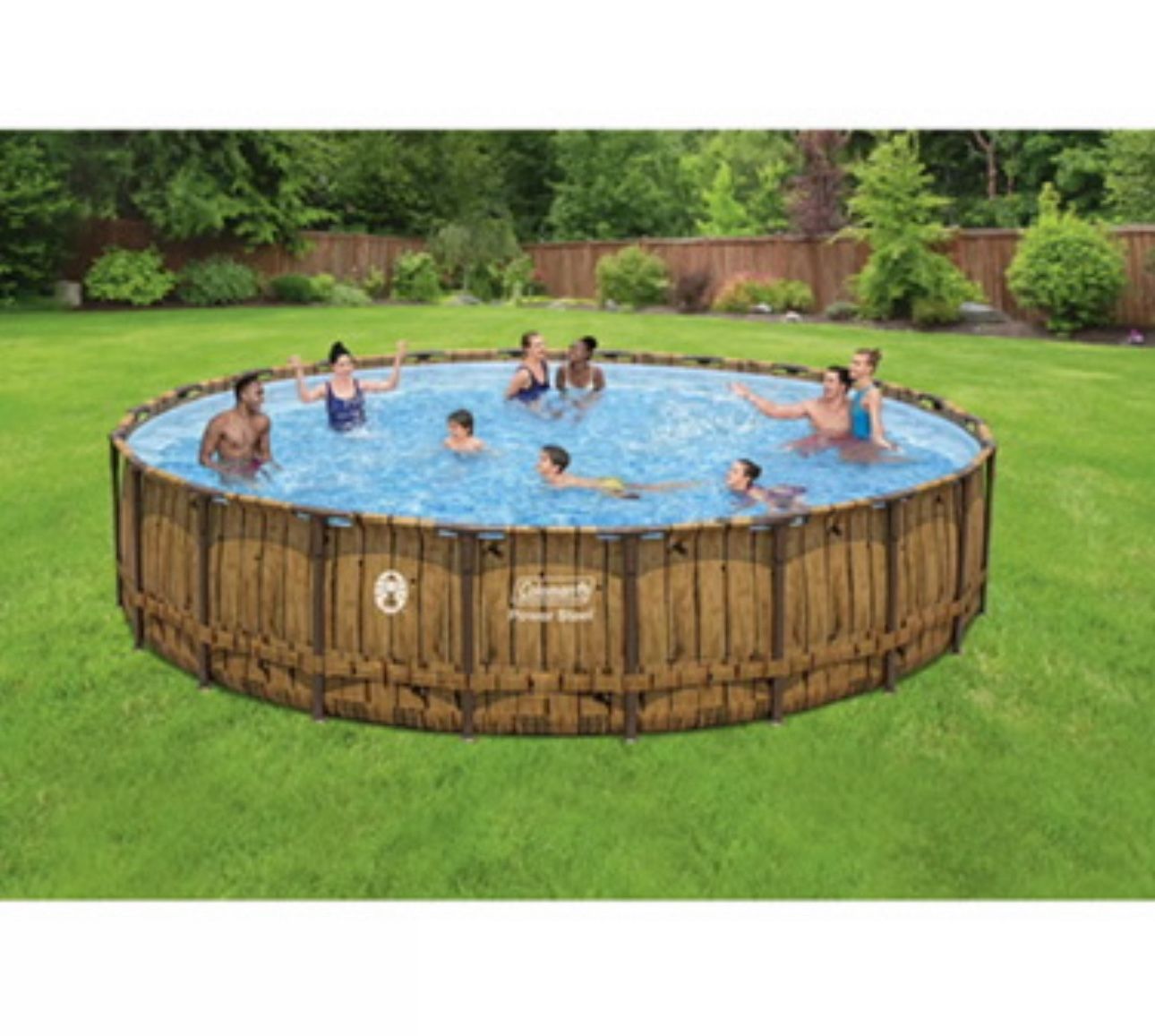 USED . COLEMAN® POWER STEEL™ 22' X 52" ABOVE GROUND POOL SET