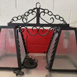 Vintage Wrought Iron Lamp Light 