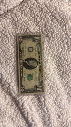 $10 with star misaligned 1969