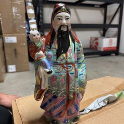 Vintage Chinese Ceramic Figurines – Hand-Painted