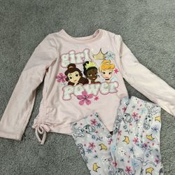 Princess Toddler Girl  Pajamas Size 3