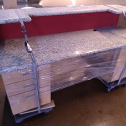 Office reception desk front counter