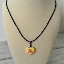 Valentines Conversation Heart Necklace 