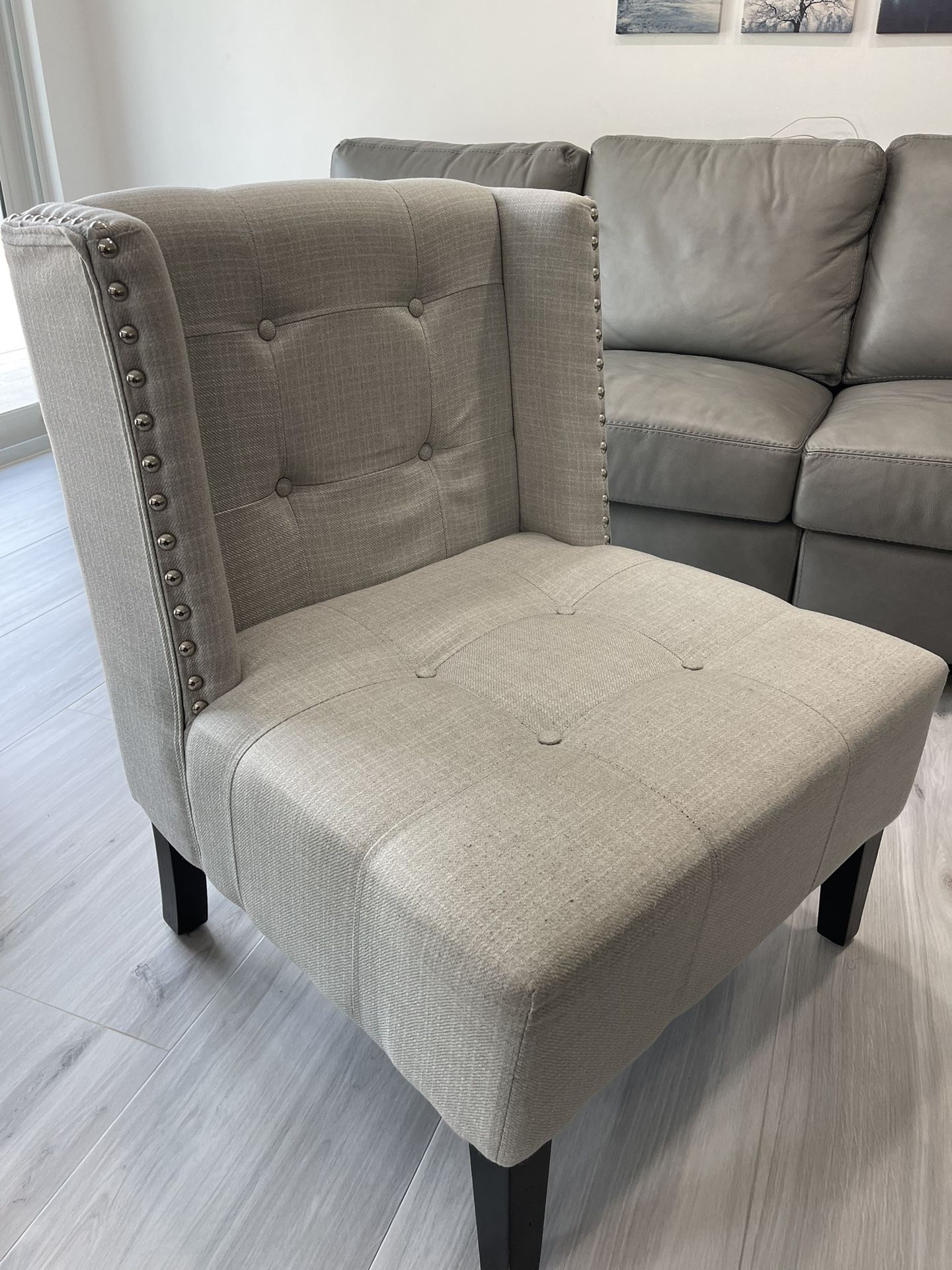Accent Chair Gray 