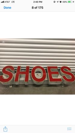 Neon light of shoes