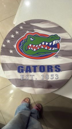 Official Retro Logo Florida Gators Sign 15.5 Inch Round