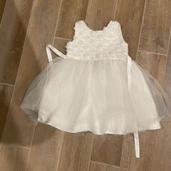 Girls Sparkly White Fancy Dress