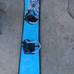 Snowboard. Large Camping Chair. Garbage Can On Wheels 