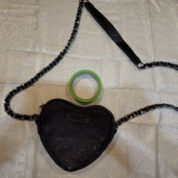 Betsy Johnson Heart Shaped Purse 