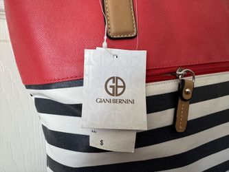 Giani Bernini Striped Tote Purse – Red, White & Blue