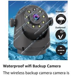 Camera, Back Up Front/Rear View Reverse Camera
Night Vision Rechargeable Battery, Easy for Hitching
Horse Gooseneck Boat Travel Trailer RV for iPhone
