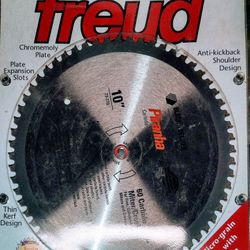 Freud Piranha 10" Saw Blade Made In Italy