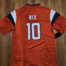 NFL Denver Broncos football uniform No.10 Bo Nix jersey sportswear