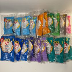 McDonald’s Vintage Happy Meal Toys Beanie Babies Sealed 