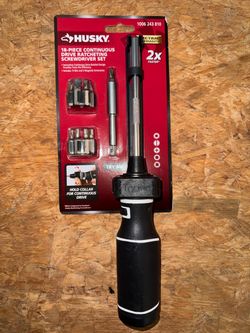 Husky Continuous Drive Ratcheting Screwdriver Set (18-piece)