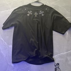 Chrome hearts logo print shirt