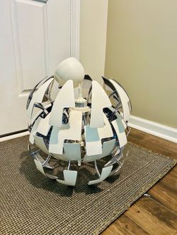 Vintage Ikea White PS 2014 Pendant Lamp Death Star hanging light