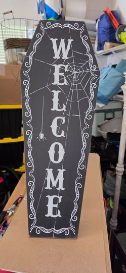 Halloween welcome sign