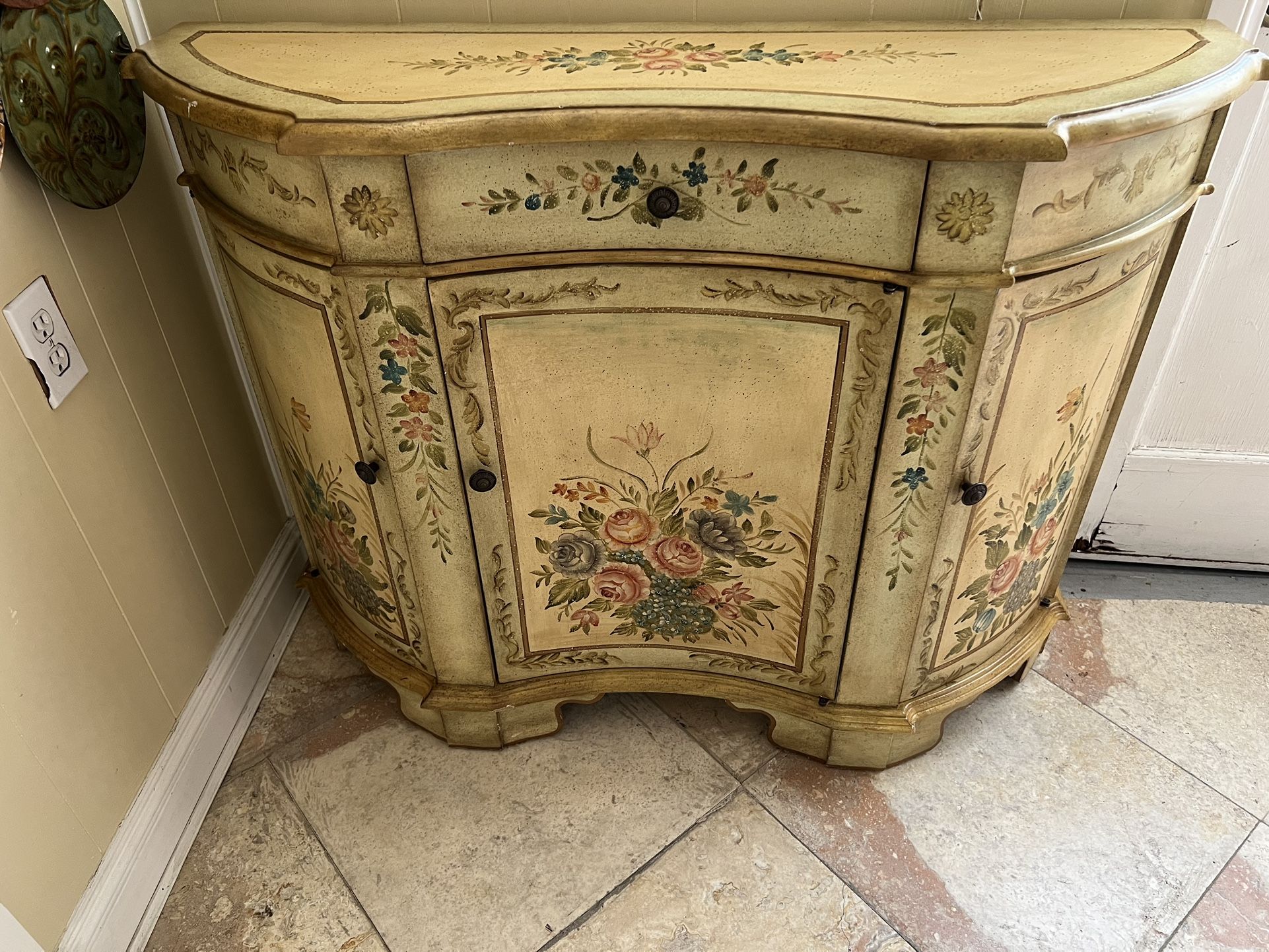 Floral Cabinet Shelf Nook Storage Bar
