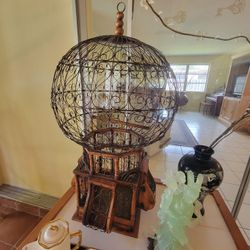 Vintage Round Bird Cage