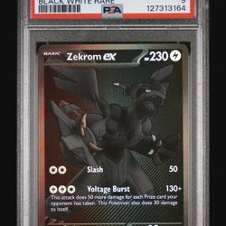 Pokémon Zekrom ex EX Holo Black White Rare Sv: Black Bolt 172/086 PSA 9 2025