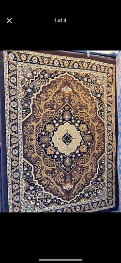 5x7 Area rugs carpet Rugs persian design colors chocolate brown