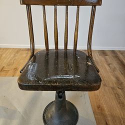 Antique Classroom Student Chair